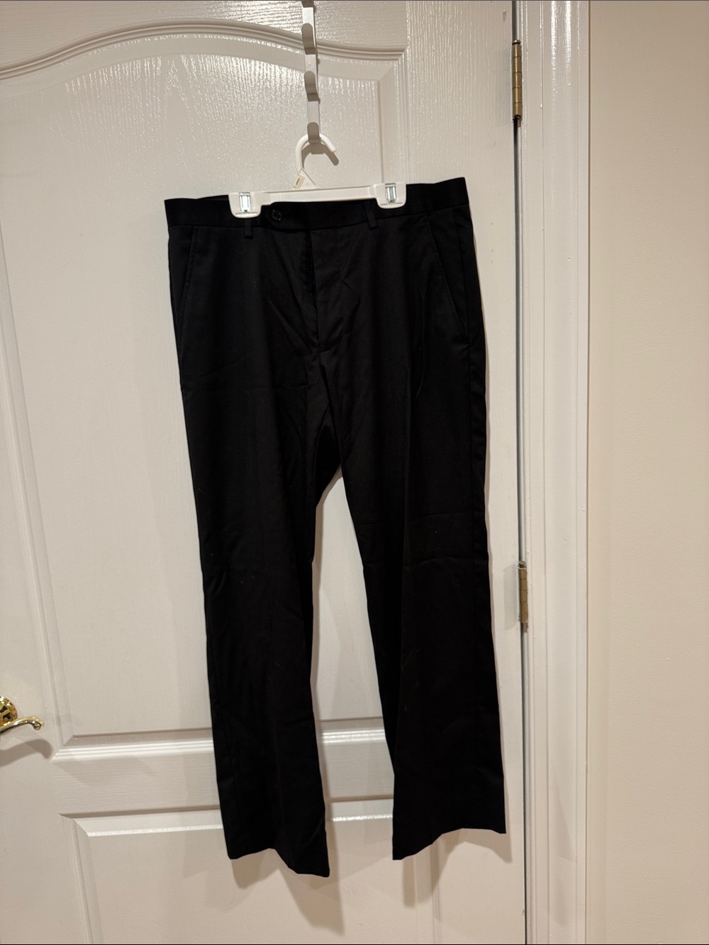 Black Alfani Slim Fit Men’s Dress Pants